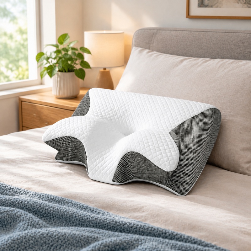 Memory Foam Orthopedic Pillow Neck Pain - Breathable Orthopedic Memory Foam Neck Pillow