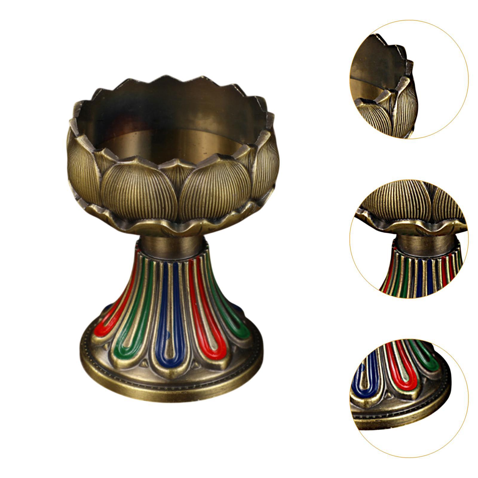 Home Decor - Alloy Butter Lamp Holder Tibetan Oil
