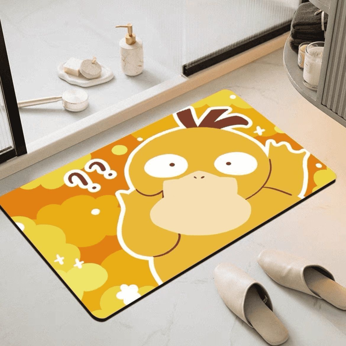 Quick Dry Diatomite Bath Mat - Diatomite Bath Mat Wear Resistant Cartoon