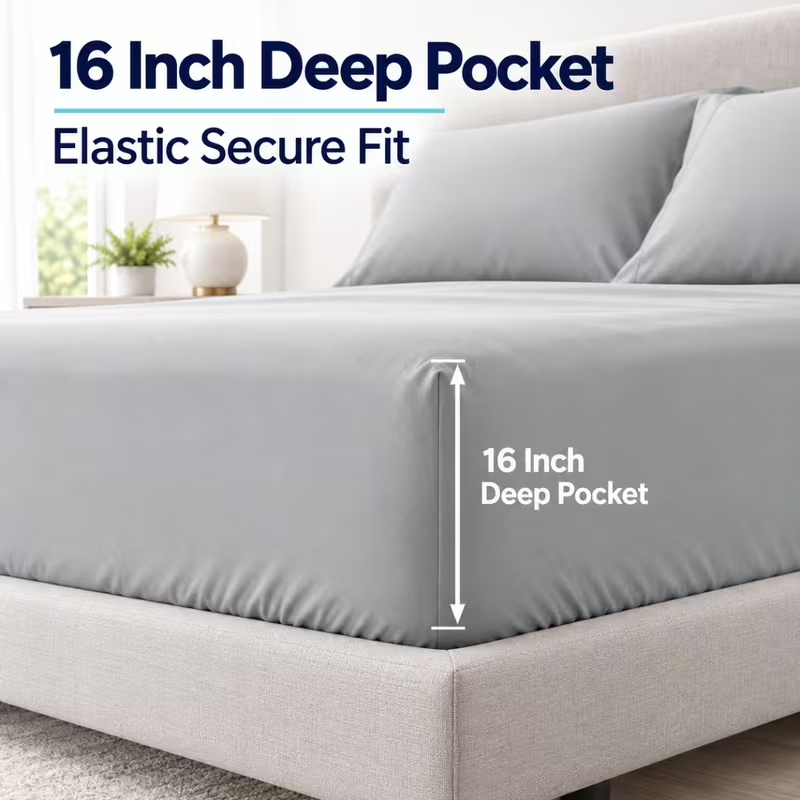 3/4pcs Bed Sheet Set, Soft Bre - đánh giá và giá Bedding