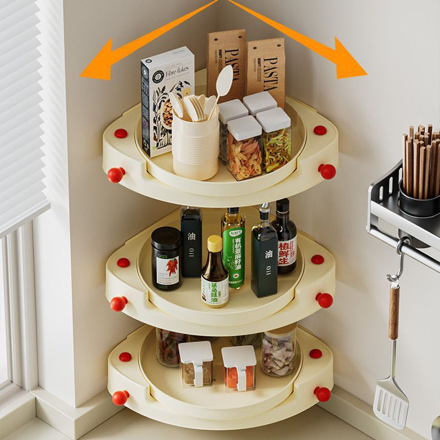 Home storage rack rotating mul - đánh giá và giá Kitchen