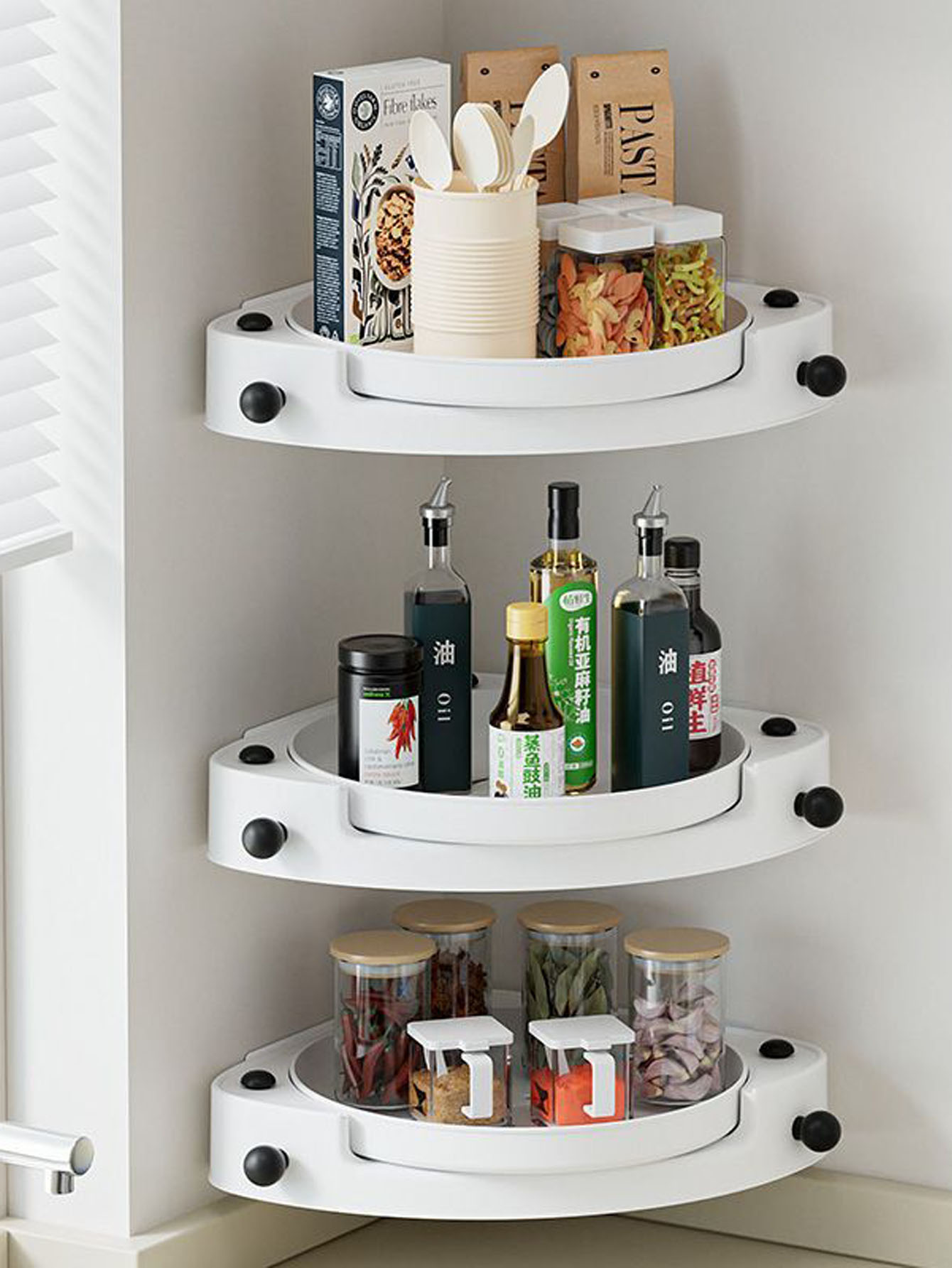 Home storage rack rotating mul - đánh giá và giá Kitchen