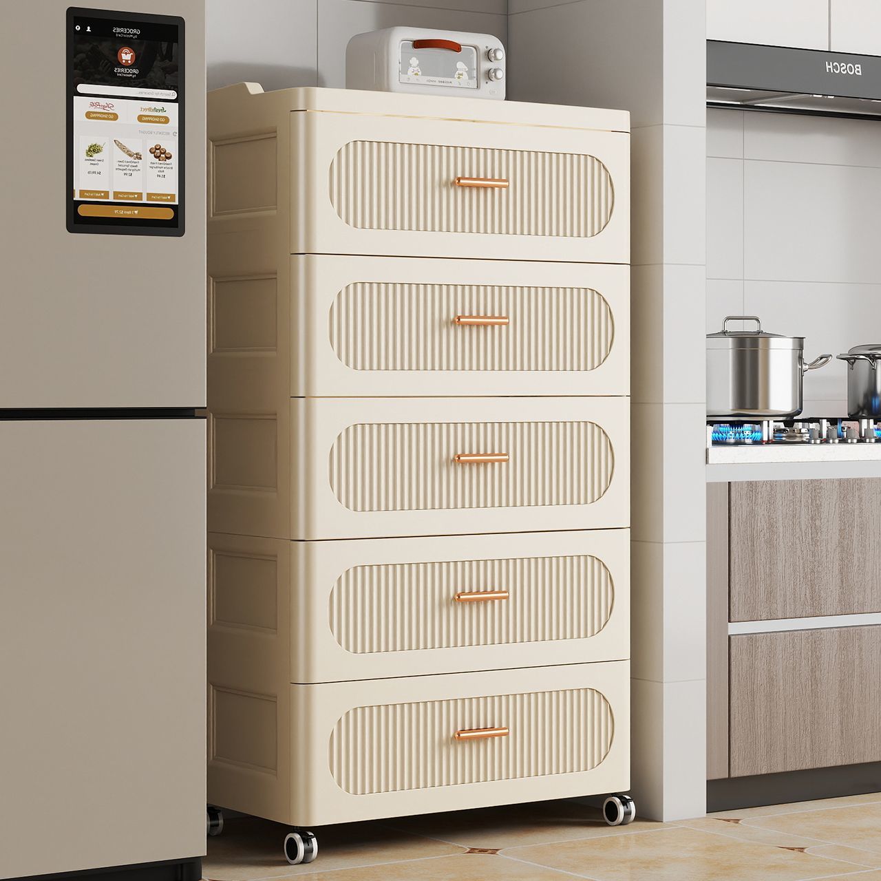 Multi-Tier Home Storage Cabine - đánh giá và giá Kitchen