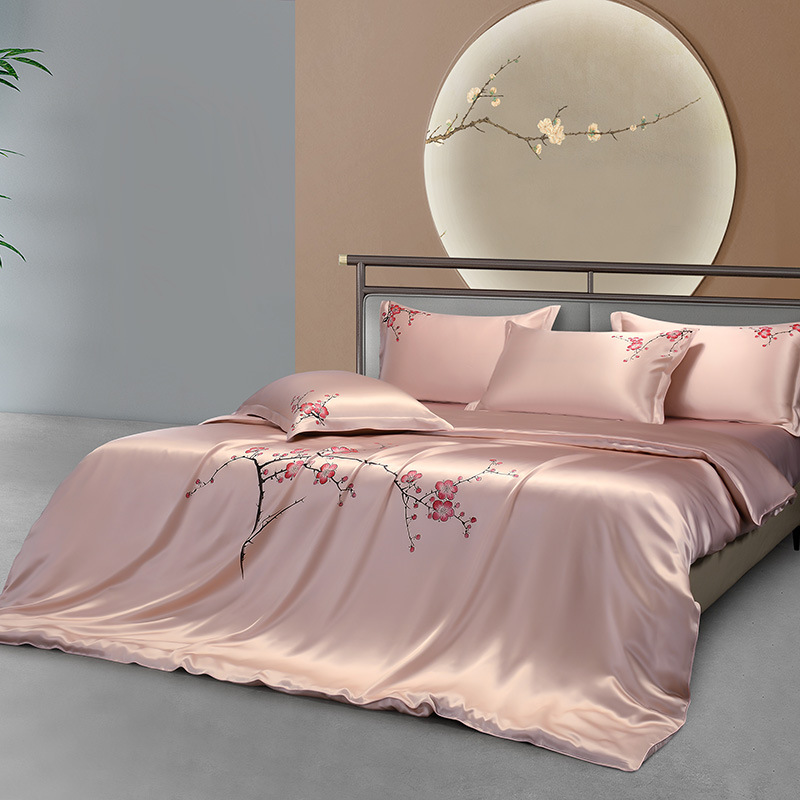 25mm Mulberry Silk Flowers Bed - đánh giá và giá Aesthetic Floral Duvet Cover