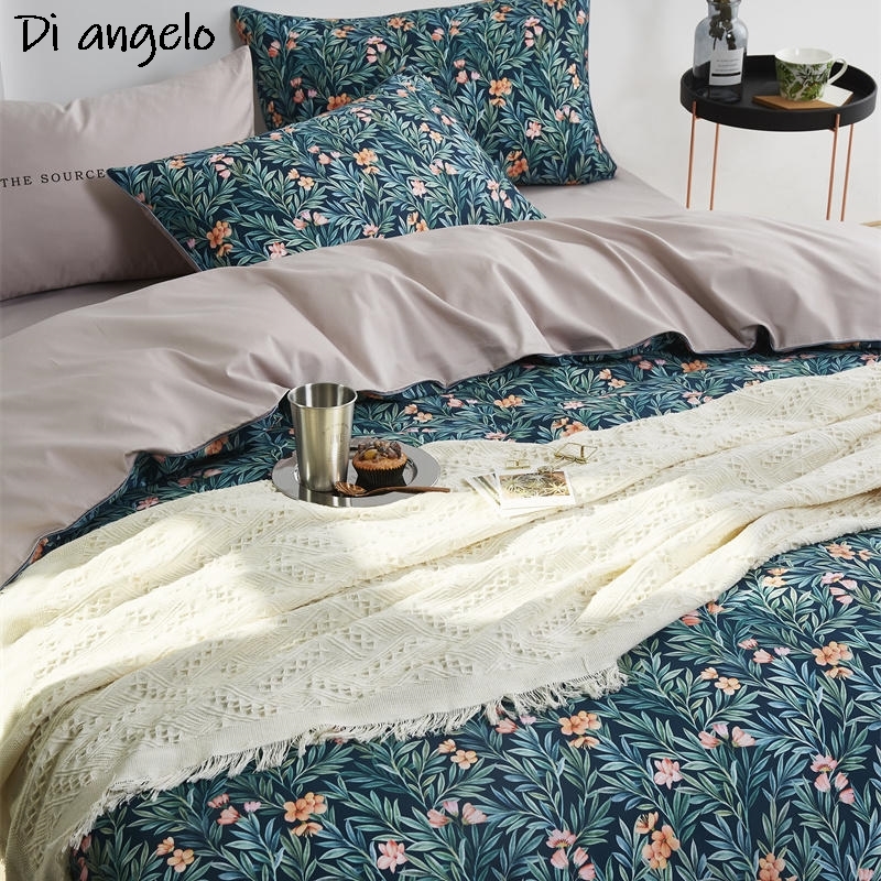 600TC Egyptian Cotton RU Europ - đánh giá và giá Aesthetic Floral Duvet Cover