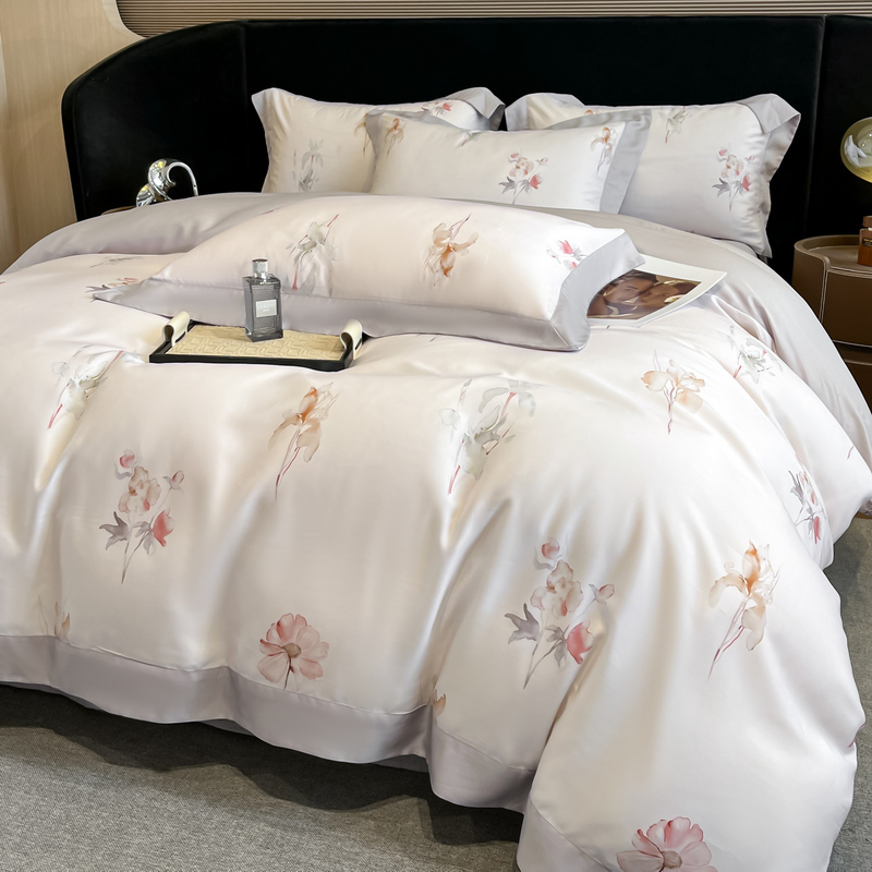 Flowers Printing Bedding Set L - đánh giá và giá Aesthetic Floral Duvet Cover